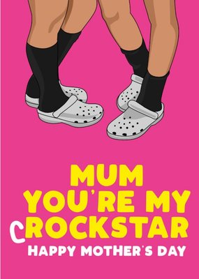 Mum You're My Rockstar Pun Mother's Day Card