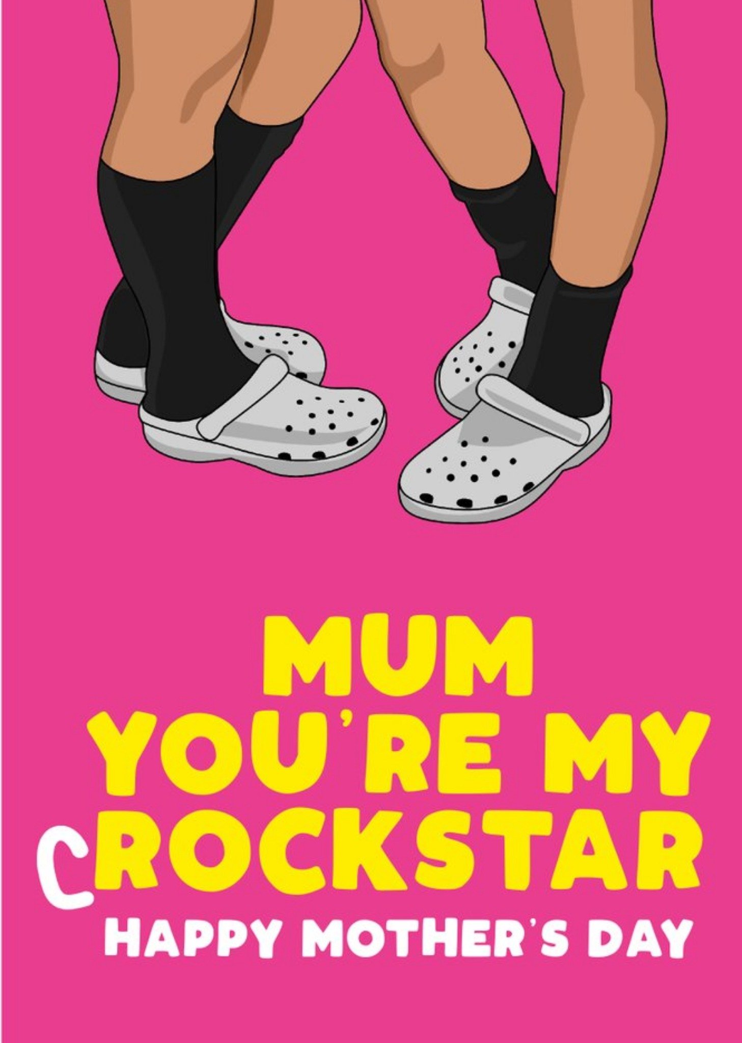 Moonpig Mum You're My Rockstar Pun Mother's Day Card, Large