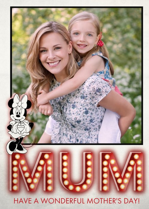 Disney Minnie Mum Photo Upload Card