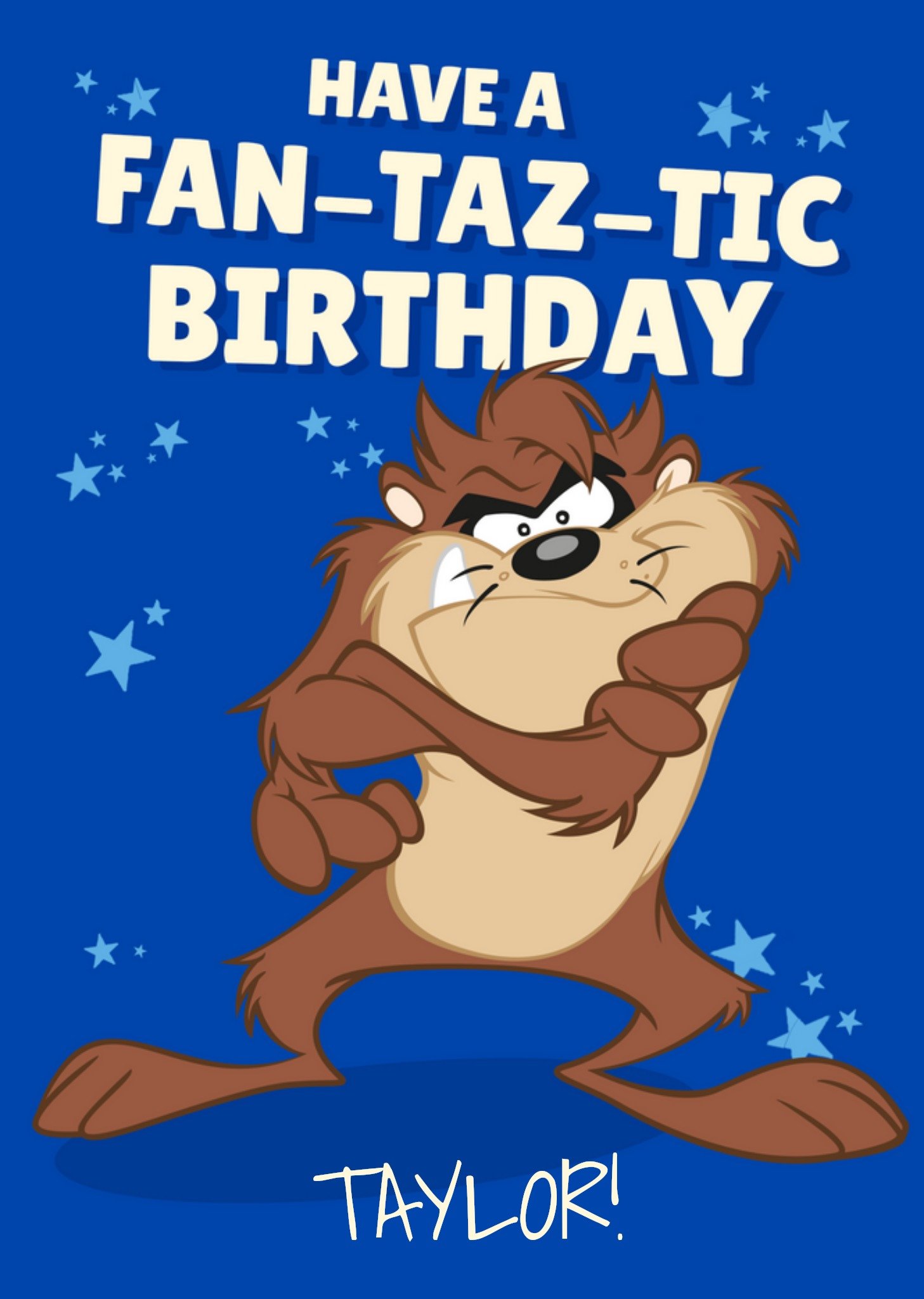 Moonpig Looney Tunes Have A Fan-Taz-Tic Birthday Card, Large