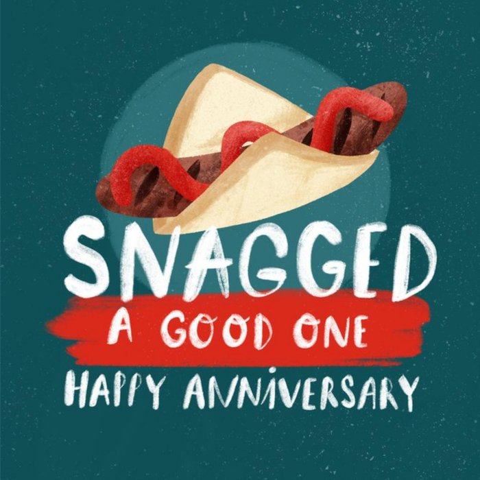 Rachel Gyan Illustrated Bunnings Sausage Anniversary Card
