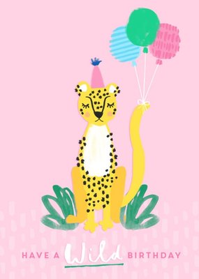 Female Birthday card - animals - wild birthday