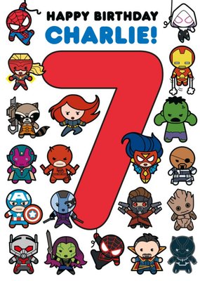 Marvel Comics Characters 7 Card