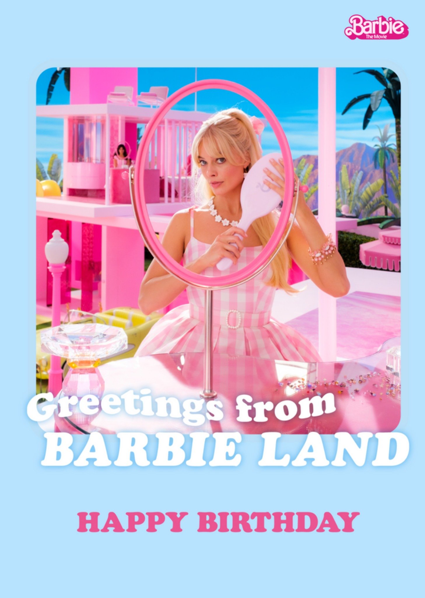 Barbie Movie Greetings From Barbie Land Birthday Card, Large