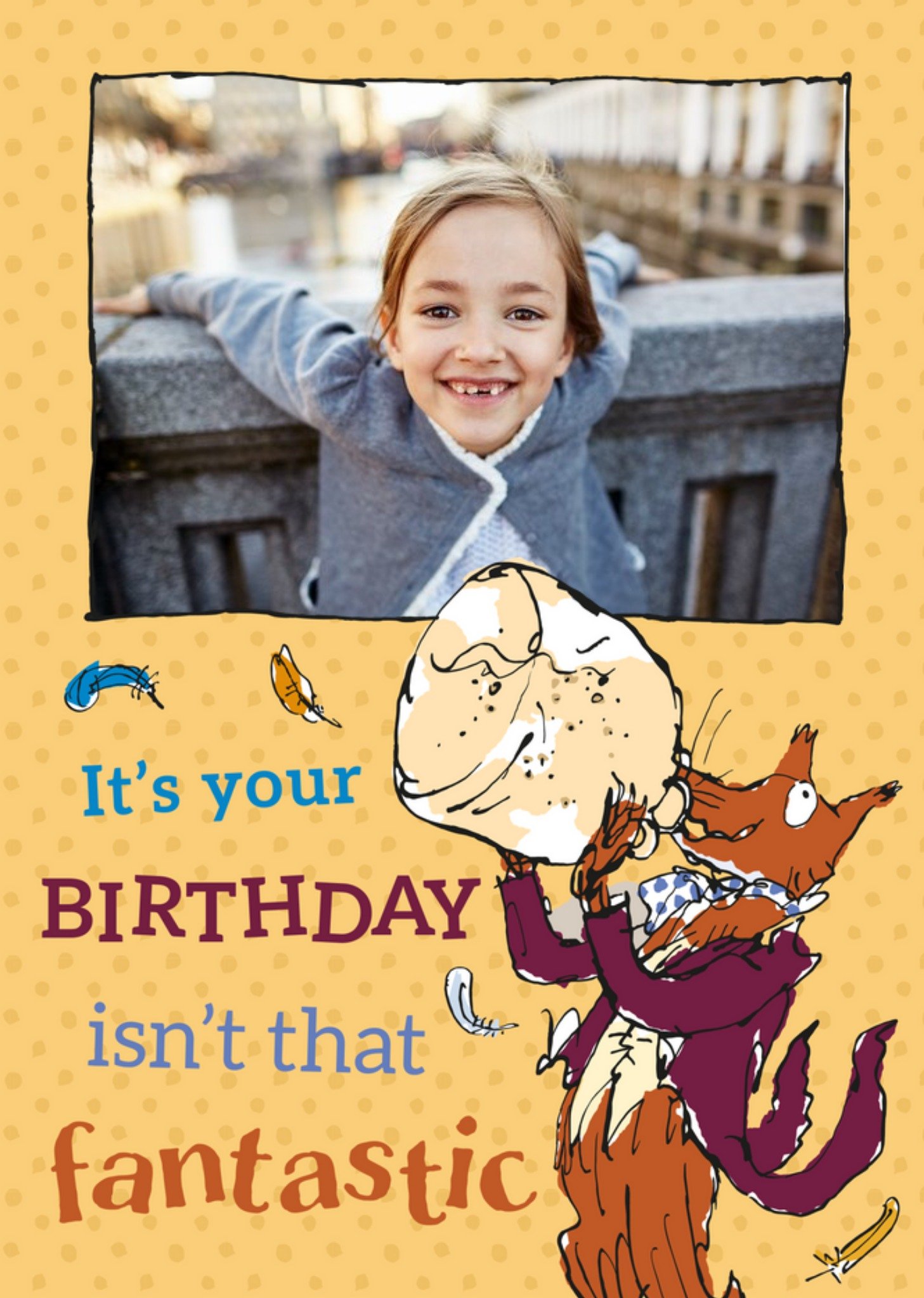 Other Roald Dahl Fantastic Mr Fox Photo Upload Birthday Card Ecard