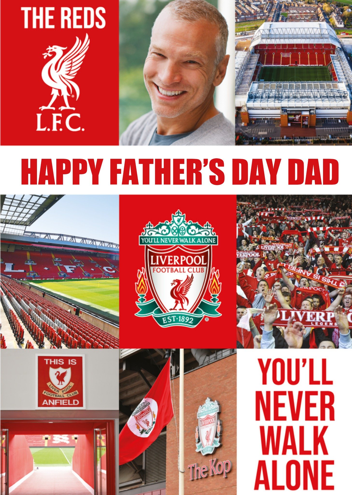 Liverpool Happy Fathers Day Dad Youll Never Walk Alone Card Ecard