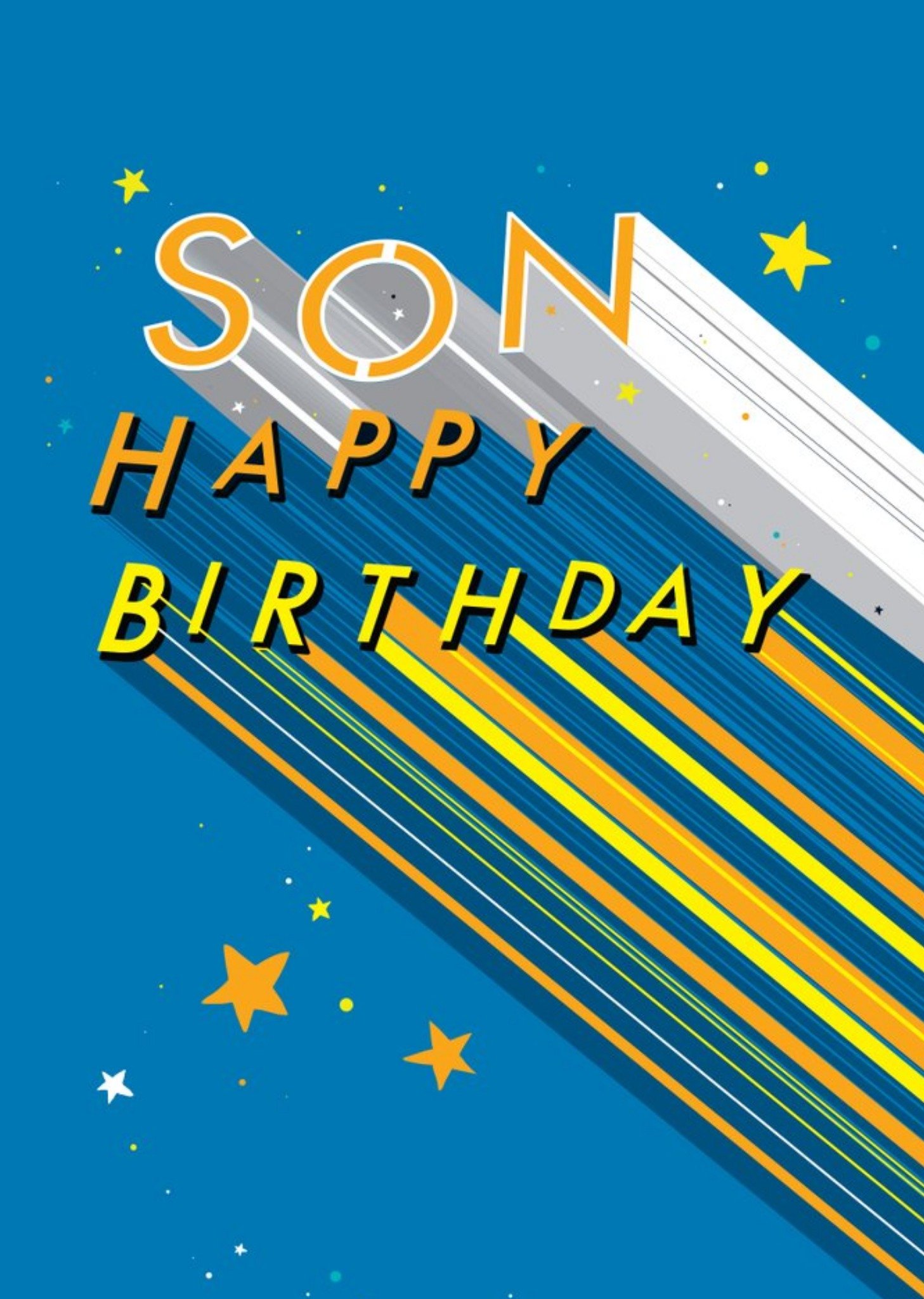 Moonpig Son Happy Birthday Card, Large