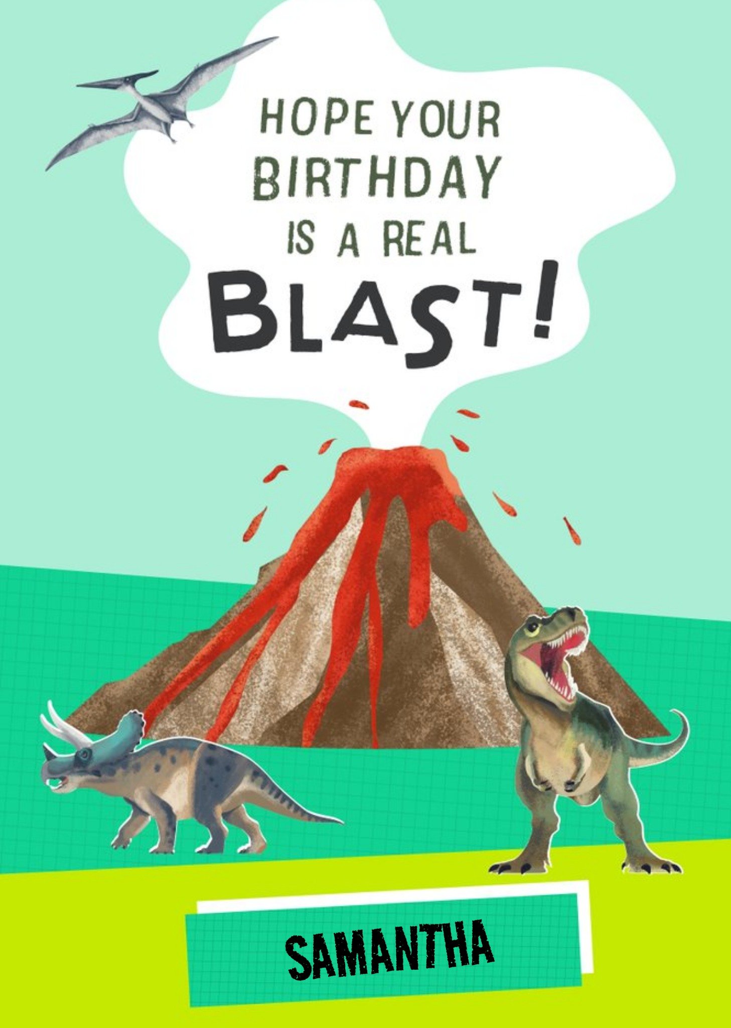 The Natural History Museum Hope Your Birthday Is A Real Blast Card, Large