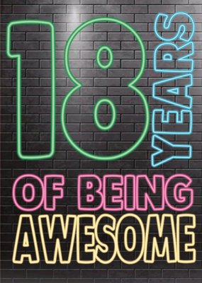 Cheeky Chops 18 Years Of Being Awesome Card