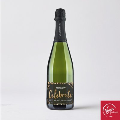 Personalised Celebrate Birthday Champagne 75cl