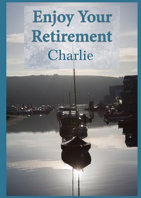 Alex Sharp Photography Boat Personalised Retirement Card