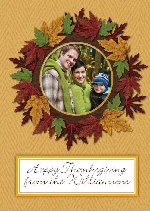 Photo Thanksgiving Card
