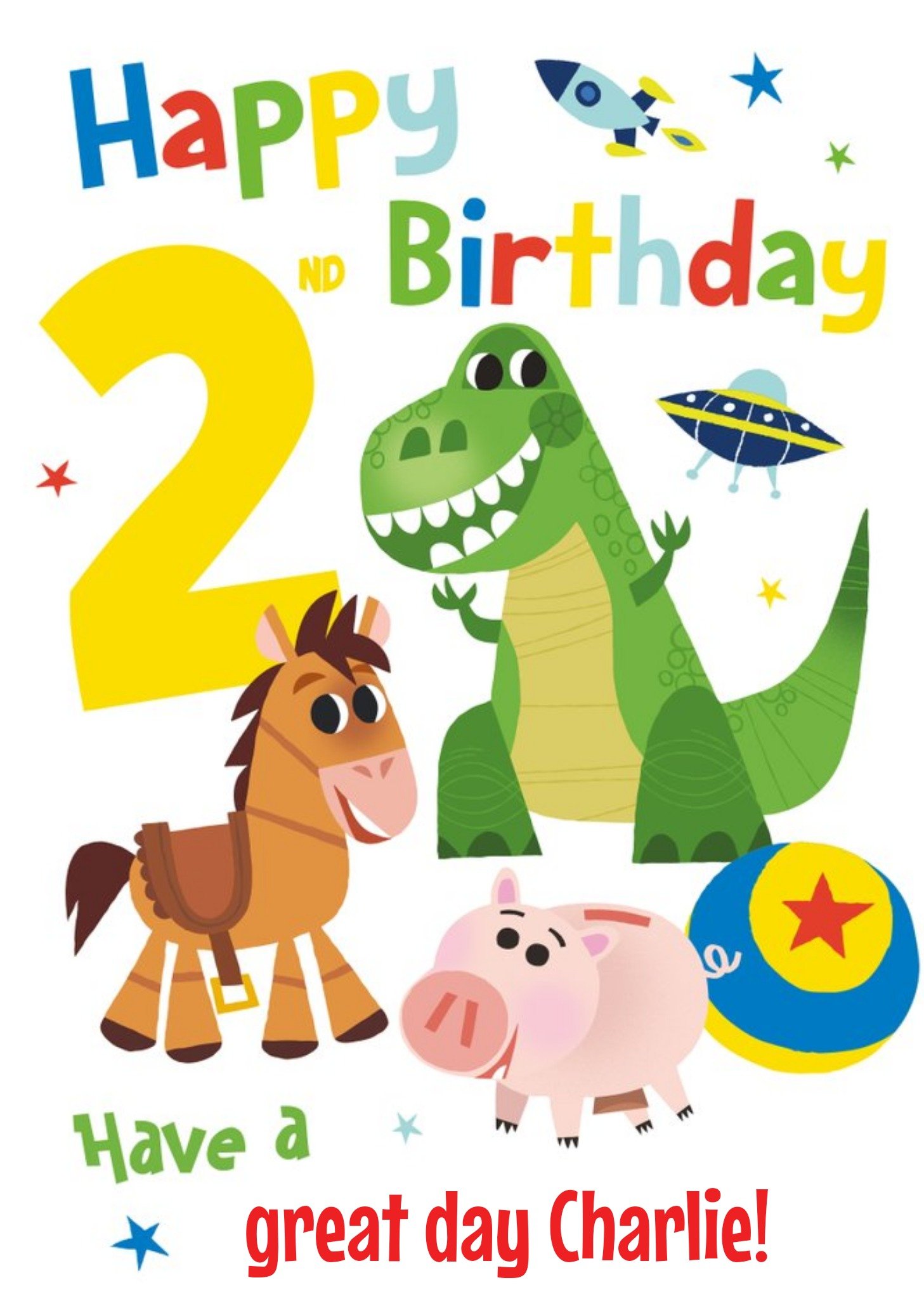 Toy Story Buzz Lightyear Grandson It's Your Birthday Card, Large