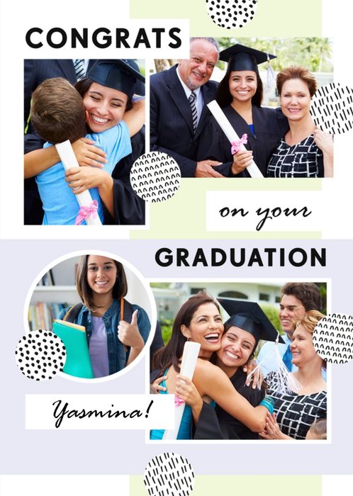 Bougie Congratulations On Graduating Personalised Photo Upload Card