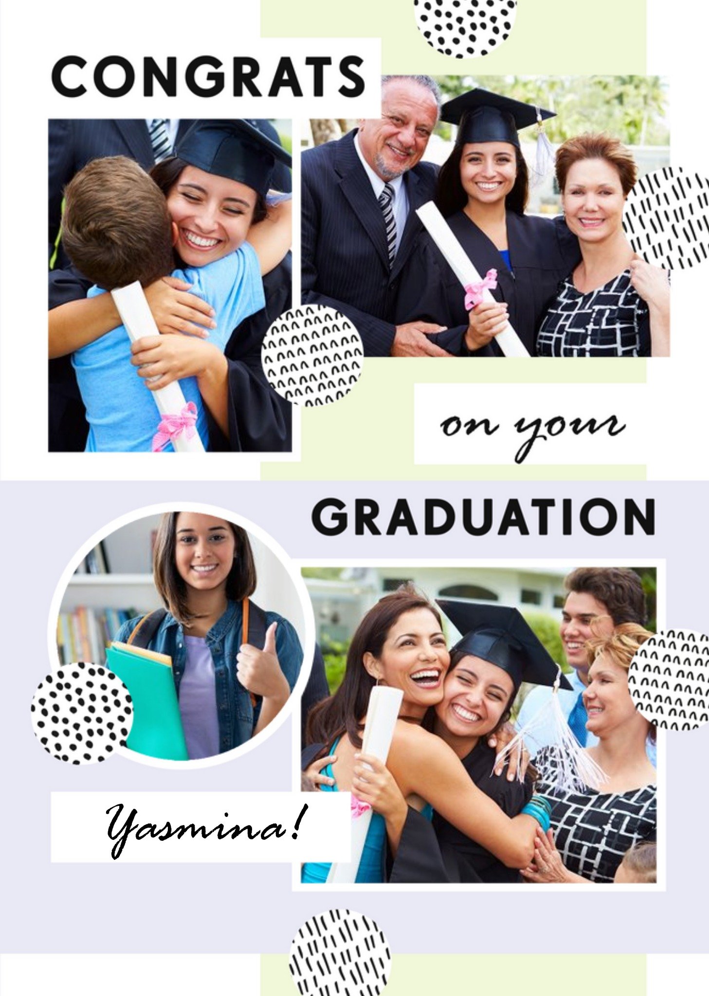 Other Bougie Congratulations On Graduating Personalised Photo Upload Card