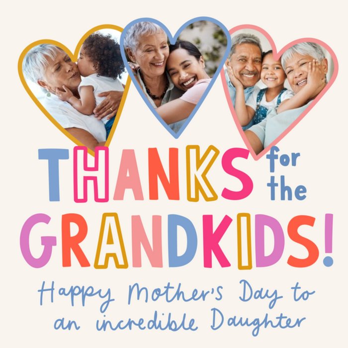 Thanks For The Grandkids Mother's Day Card