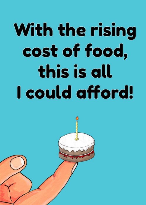 Rising Cost Of Food Card
