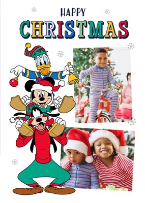 Disney Mickey and Friends Photo Upload Christmas Card