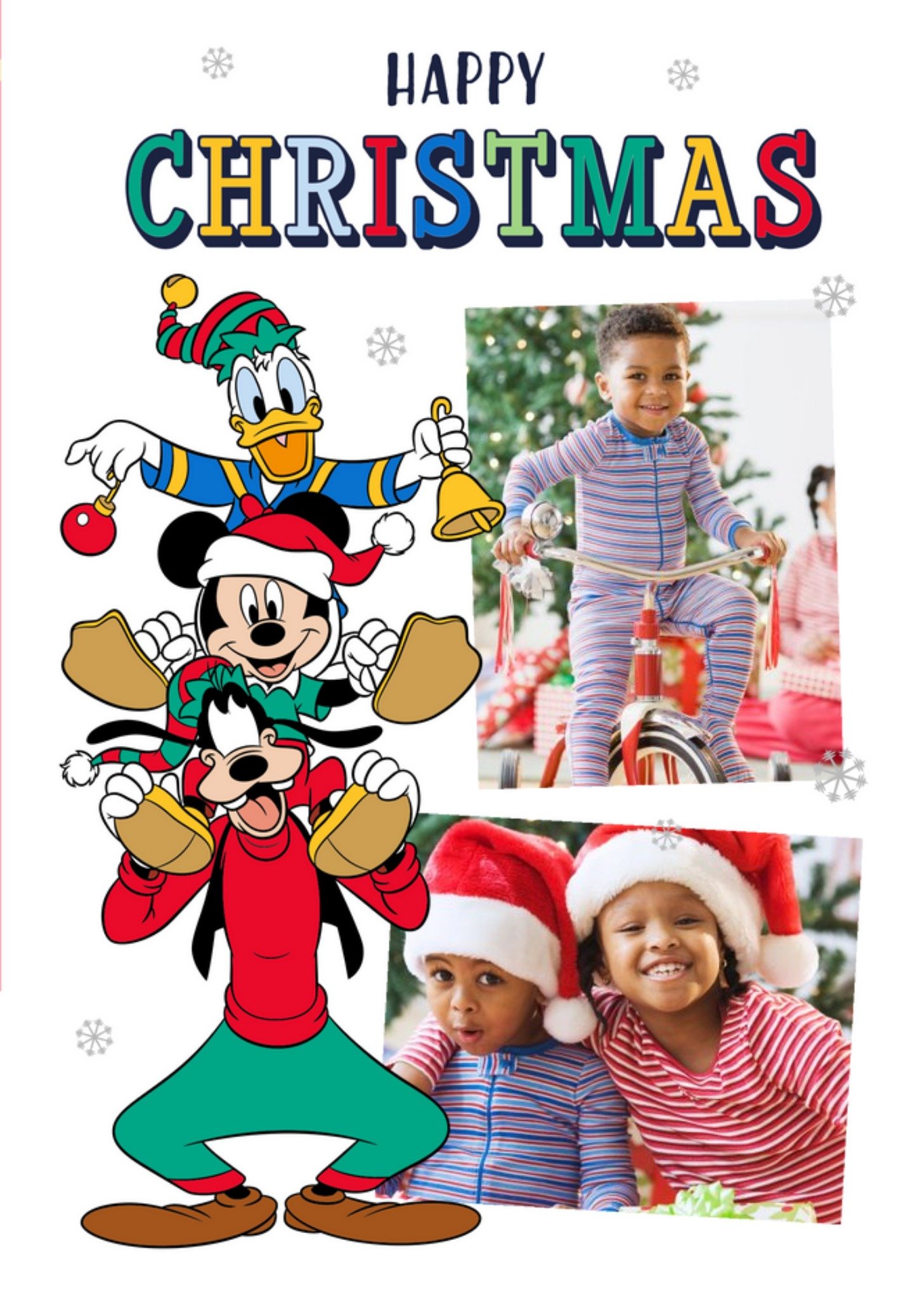 Mickey Mouse Disney Mickey And Friends Photo Upload Christmas Card, Large