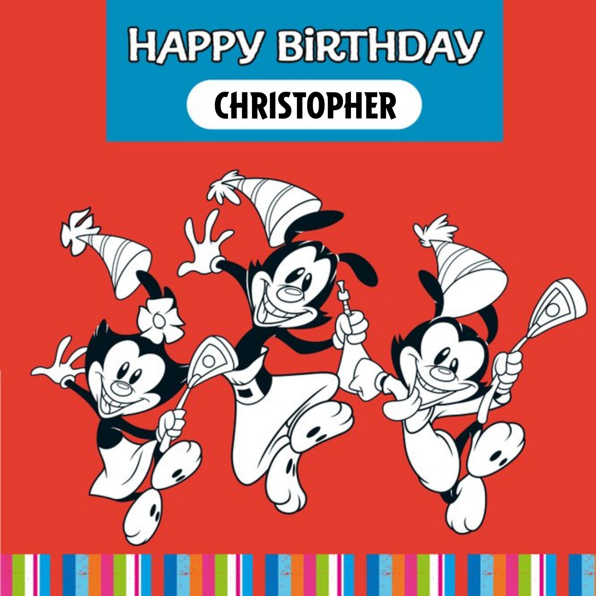 Other Animaniacs Dancing Characters Card, Square