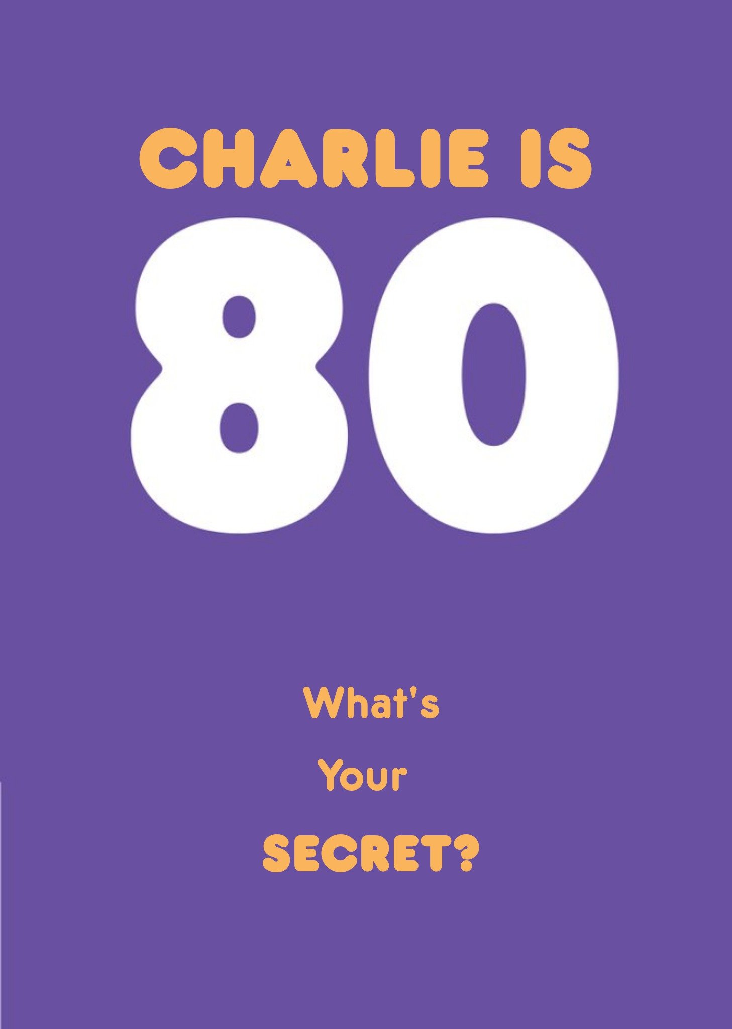 80 What Is Your Secret Birthday Card Ecard