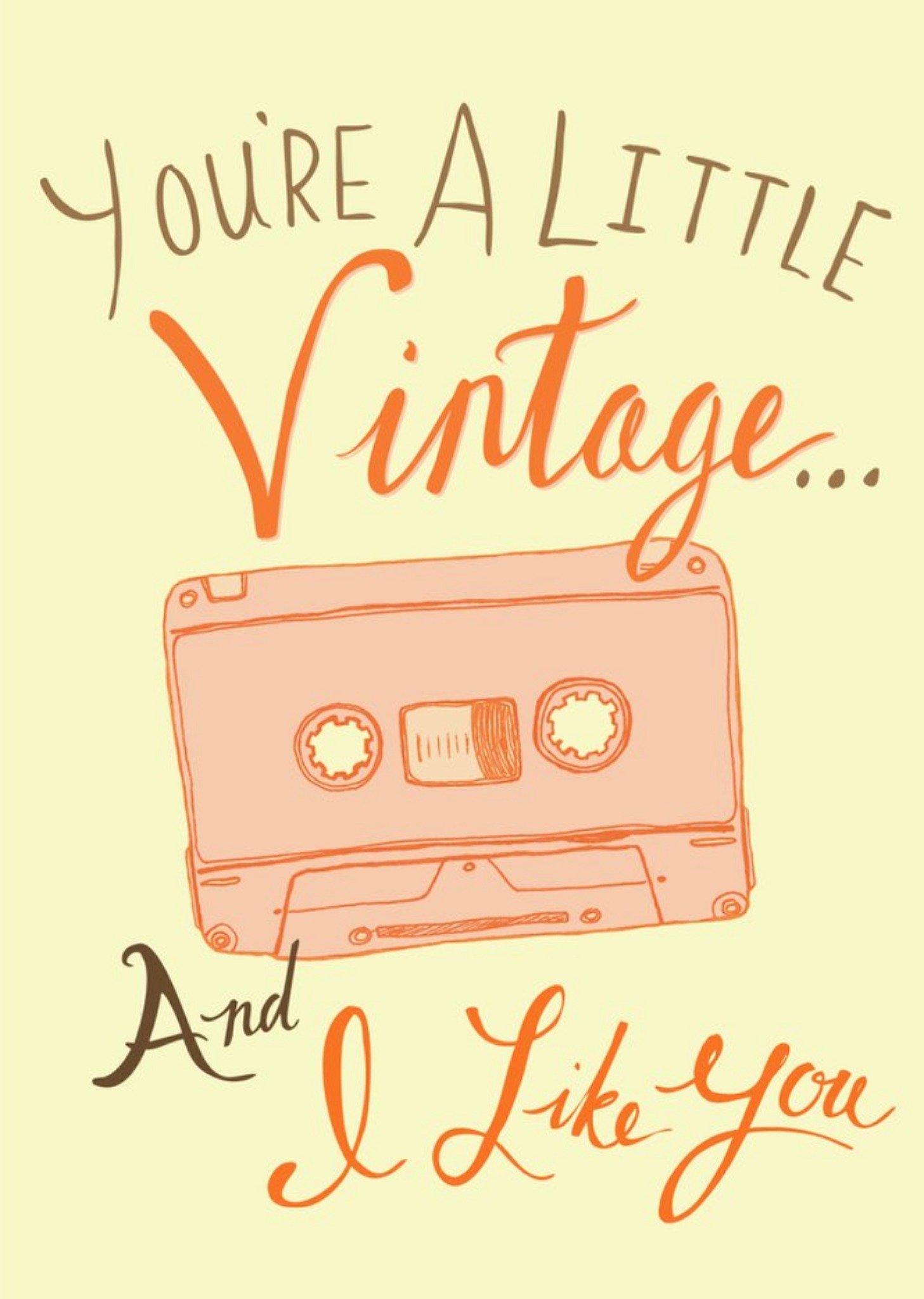 Moonpig You're A Little Vintage And I Like You Funny Card, Large