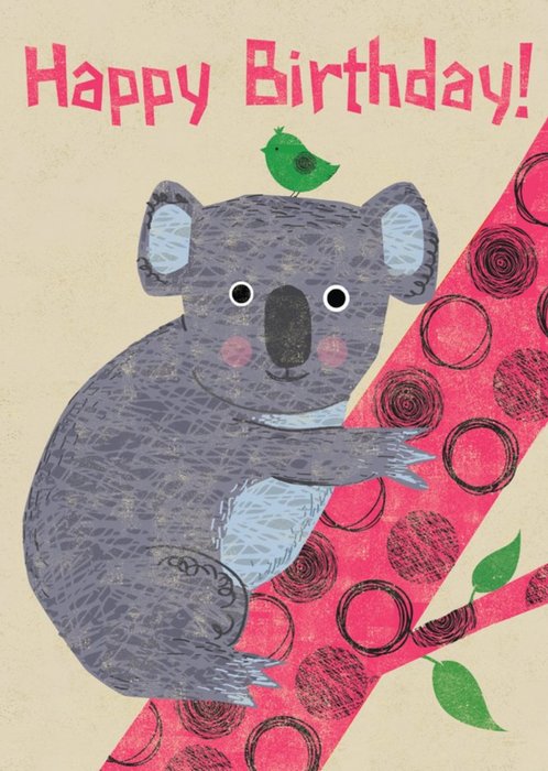 Cute Koala Birthday Card