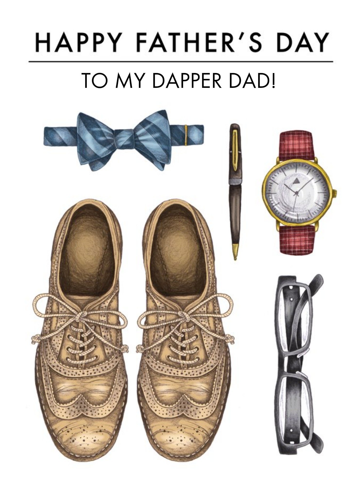 To My Dapper Dad Happy Father's Day Card Ecard