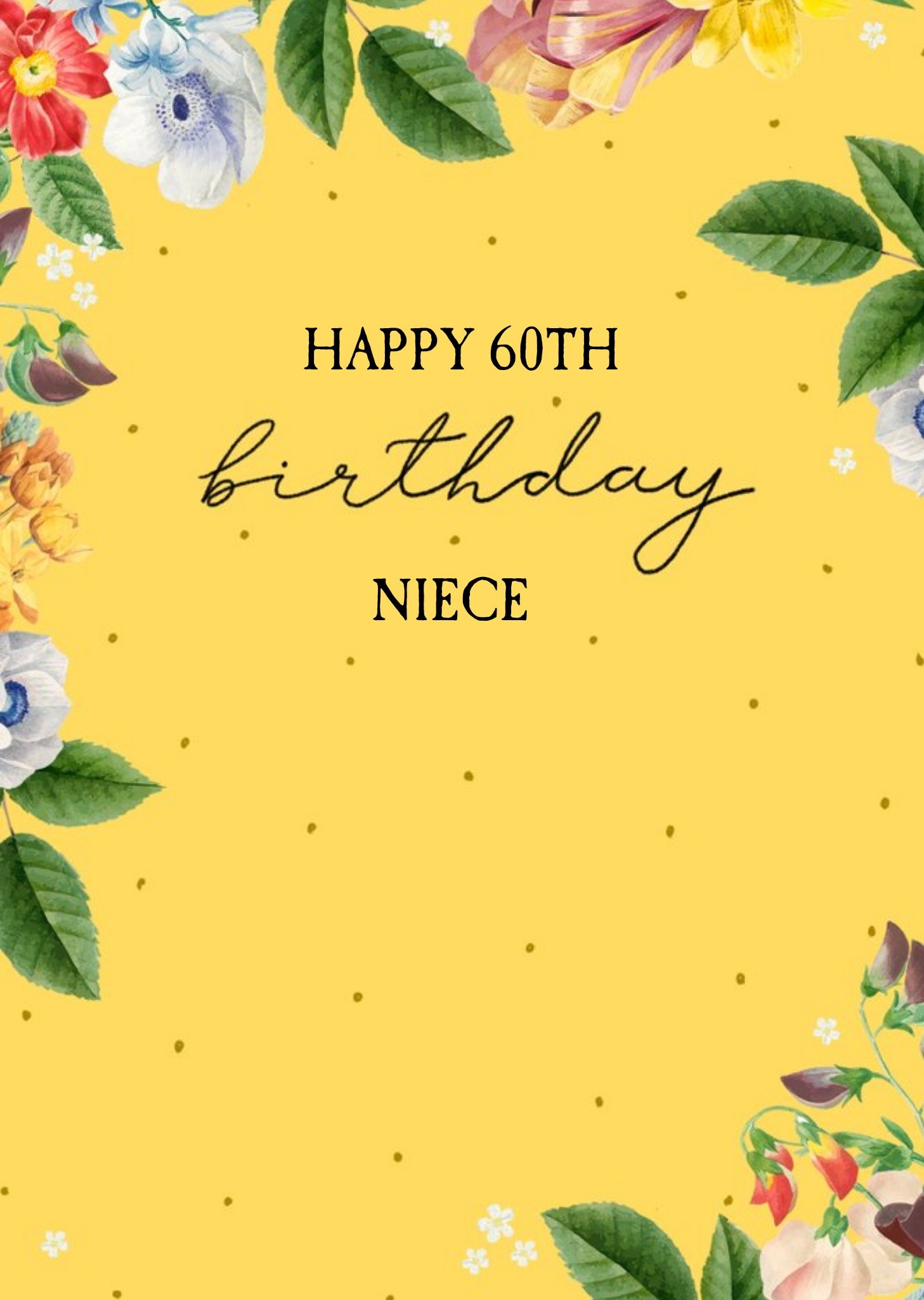 Okey Dokey Design Okey Dokey Cute Floral Illustration Birthday Card Ecard