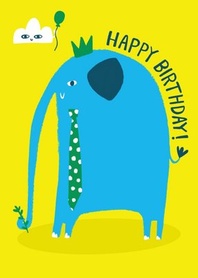 Lucy Maggie Happy birthday elephant card