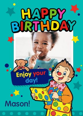 Mr Tumble Something Special Brightly Coloured Photo Upload Birthday Card