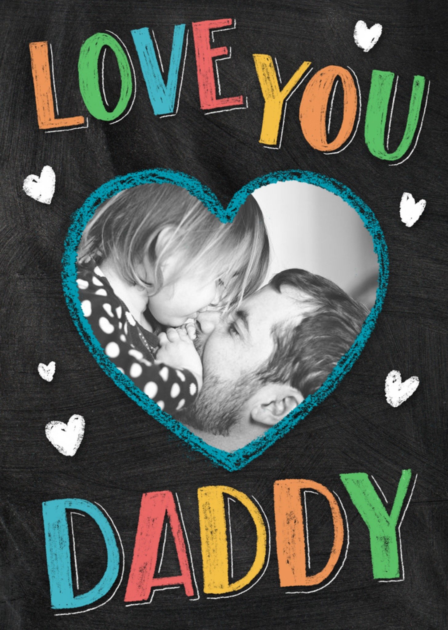 Moonpig Love You Daddy Happy Father's Day Photo Card Ecard