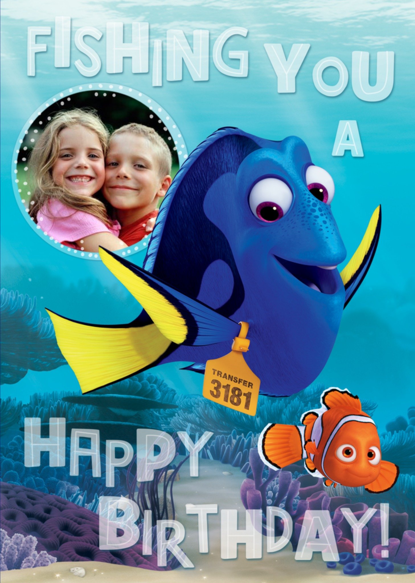 Disney Finding Dory Photo Birthday Card Ecard