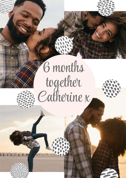 6 Months Together - Photo Upload Card