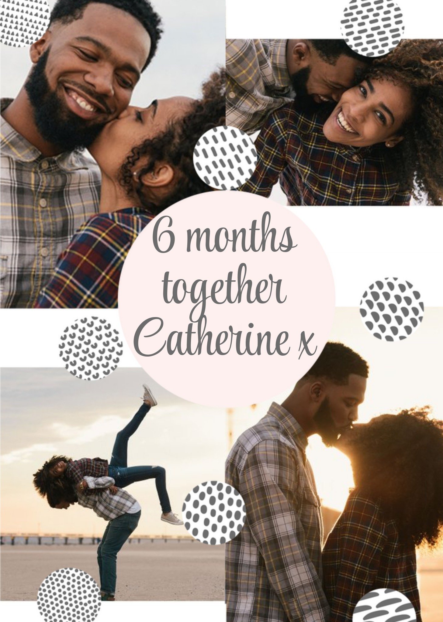 6 Months Together - Photo Upload Card Ecard