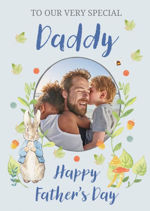 Peter Rabbit To Our Very Special Daddy Photo Upload Father's Day Card