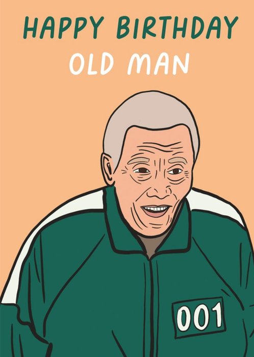 Old Man Funny Topical TV Show Themed Birthday Card