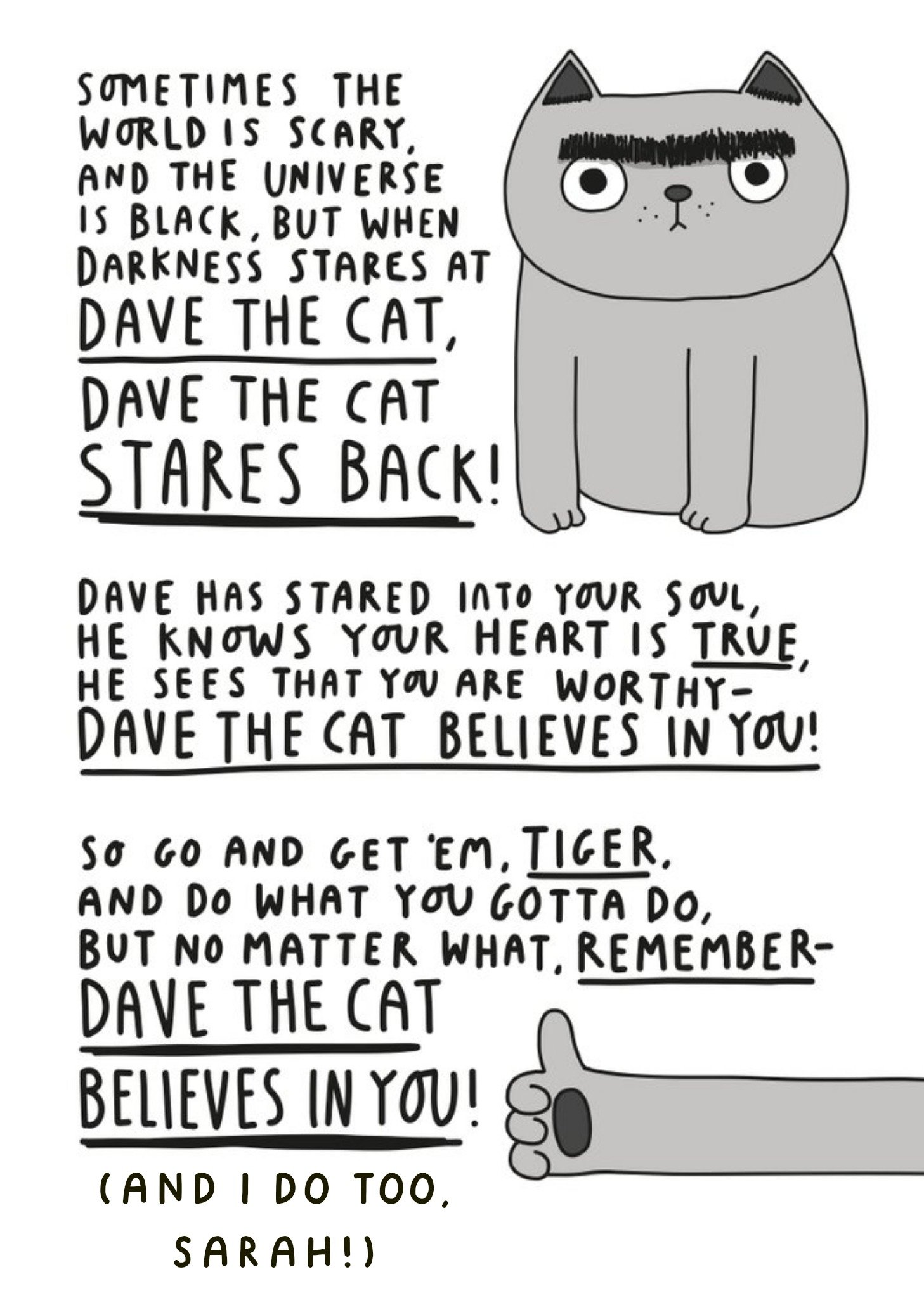 Dave The Cat Card Ecard