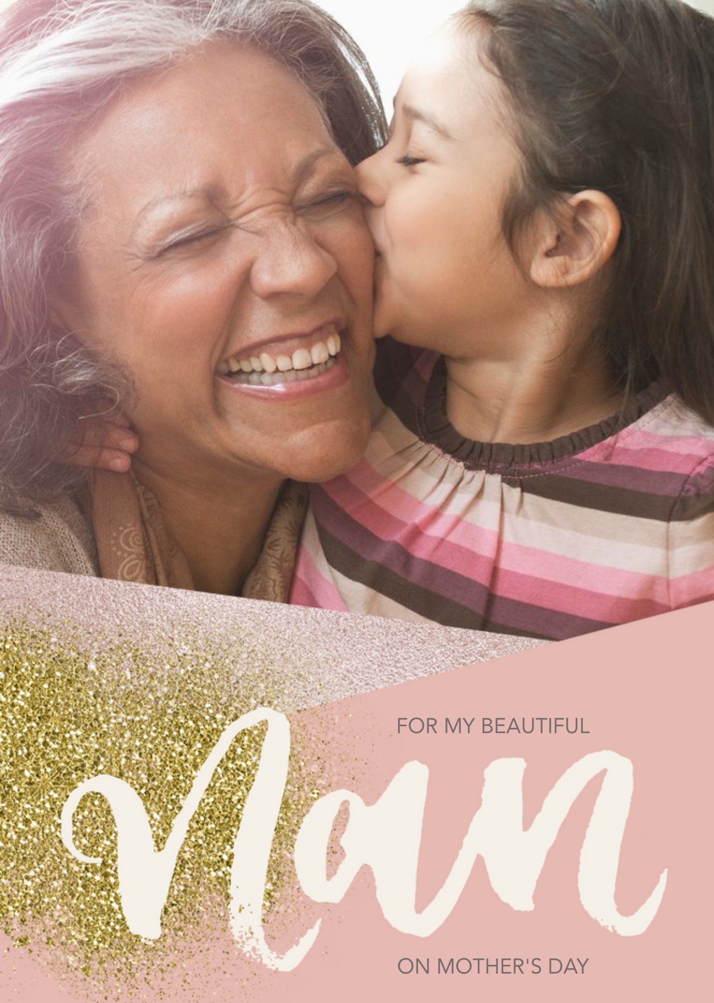 Moonpig Mother's Day Card - Nan - Photo Upload Card, Large