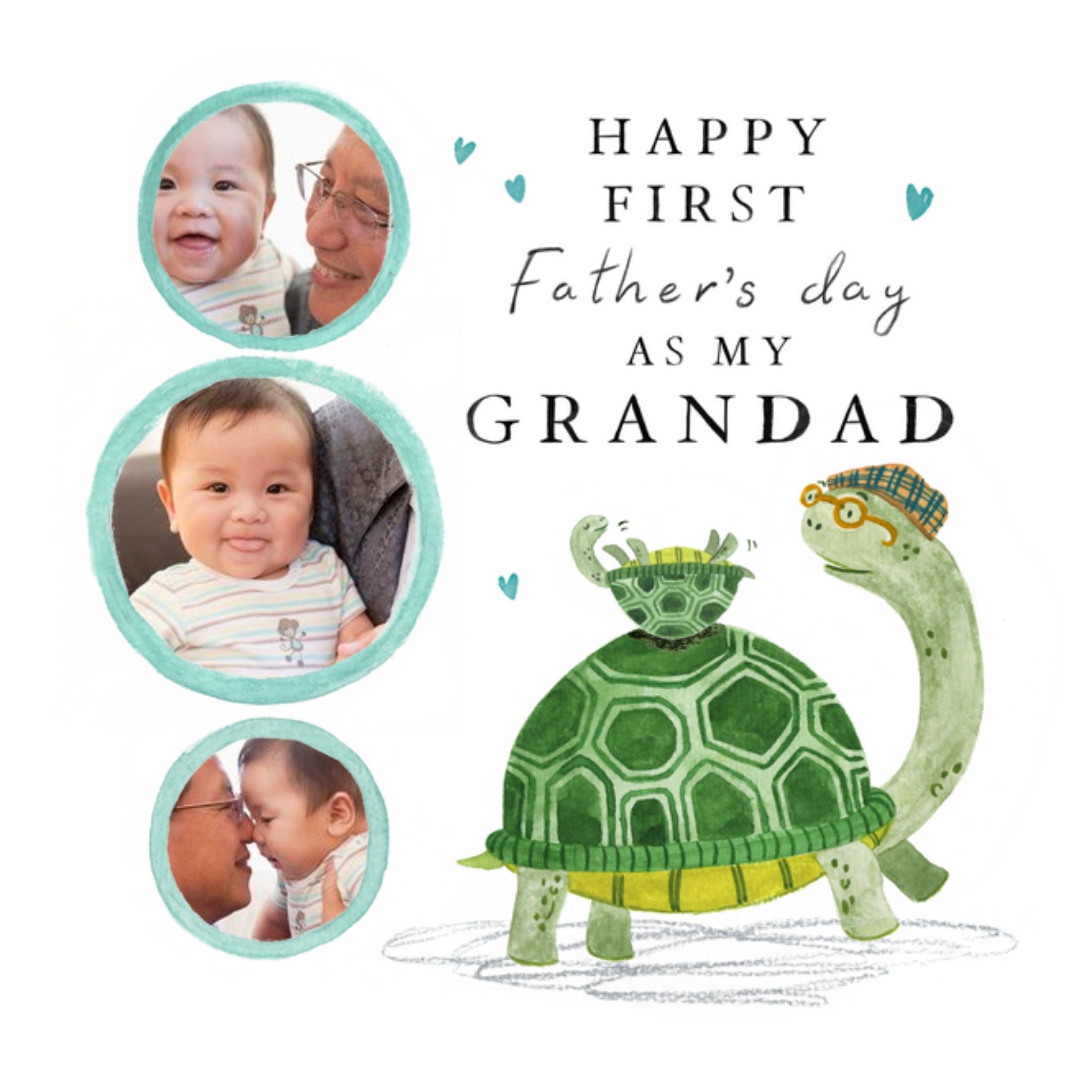 Grandads Father's Day Photo Upload Card, Square