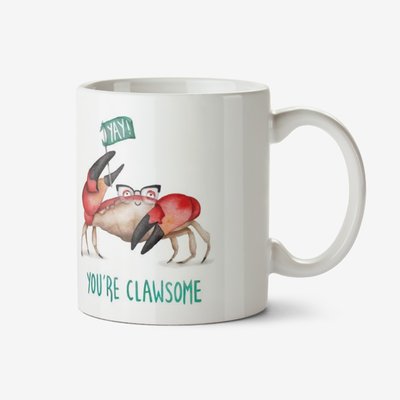 Citrus Bunn - Illustration Of Two Cute Crabs. Yay! You're Clawsome Mug