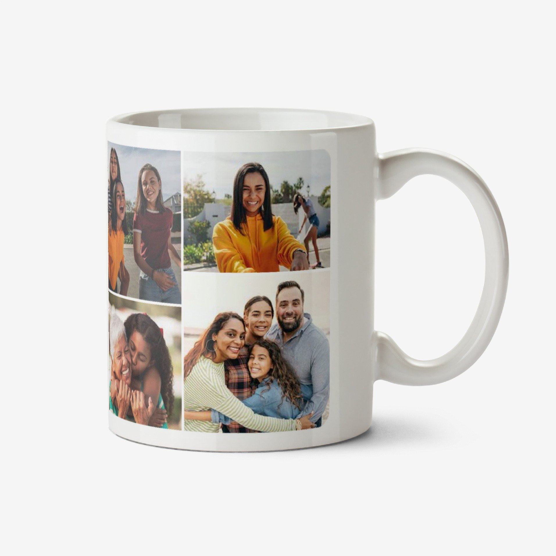 Happy Birthday Grey 7 Photo Upload Mug Ceramic Mug