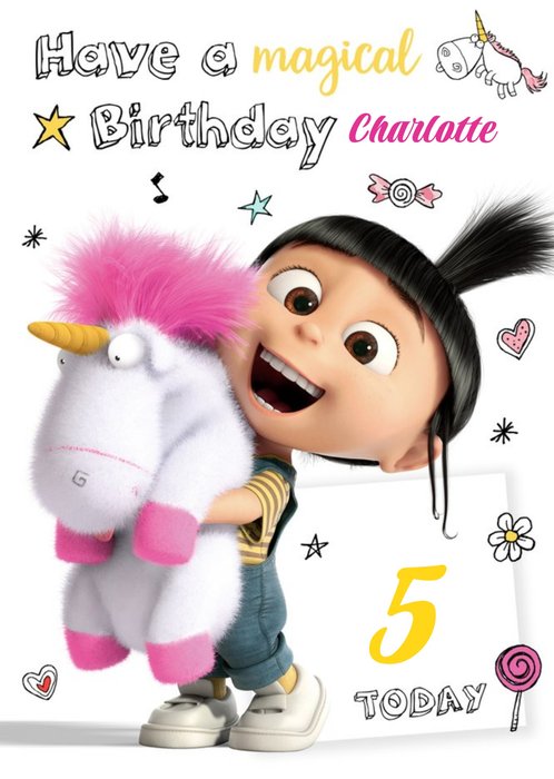 Despicable Me Personalised Birthday Card