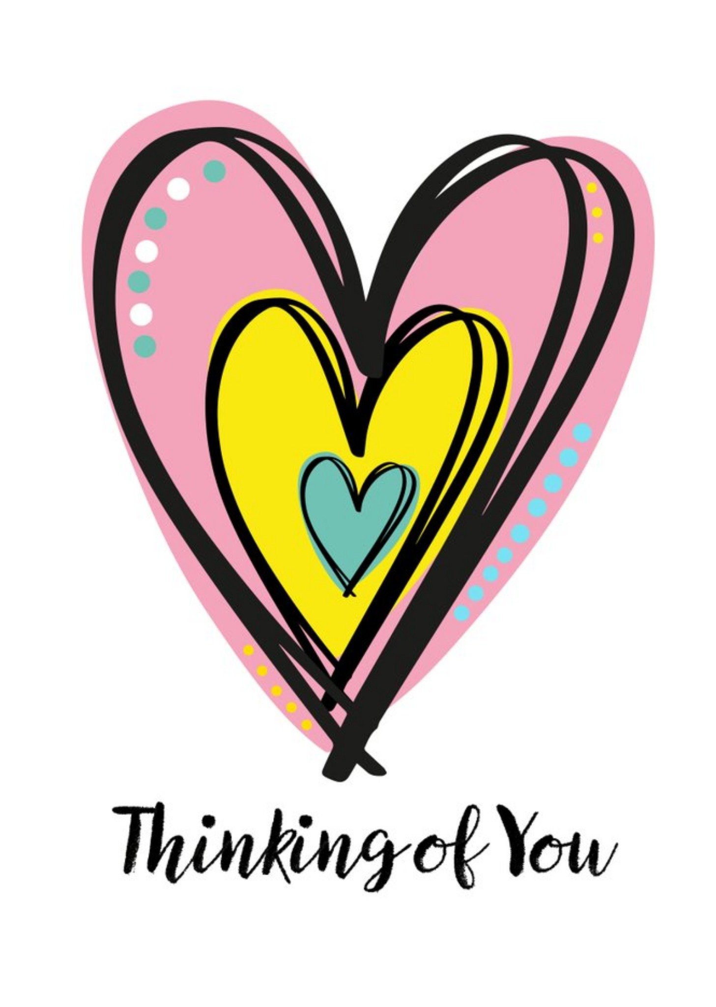 Thinking Of You Heart Card Ecard