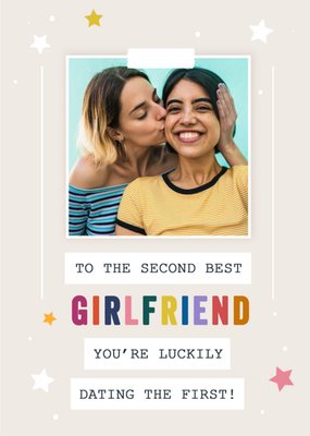 You Are Golden Girlfriend LGBTQ Valentines Photo Upload Card