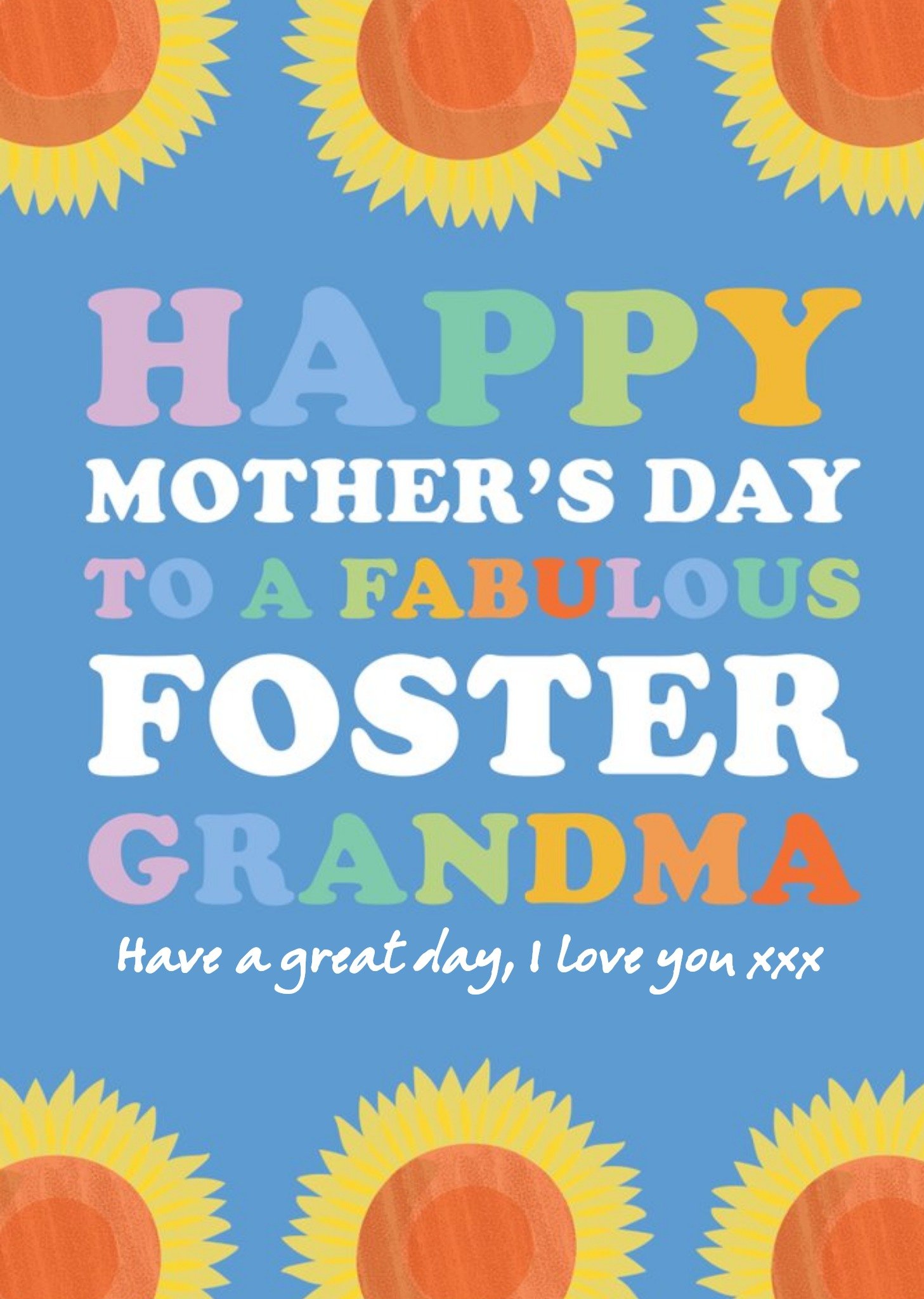 Moonpig To A Fabulous Foster Grandmother Mother's Day Card Ecard