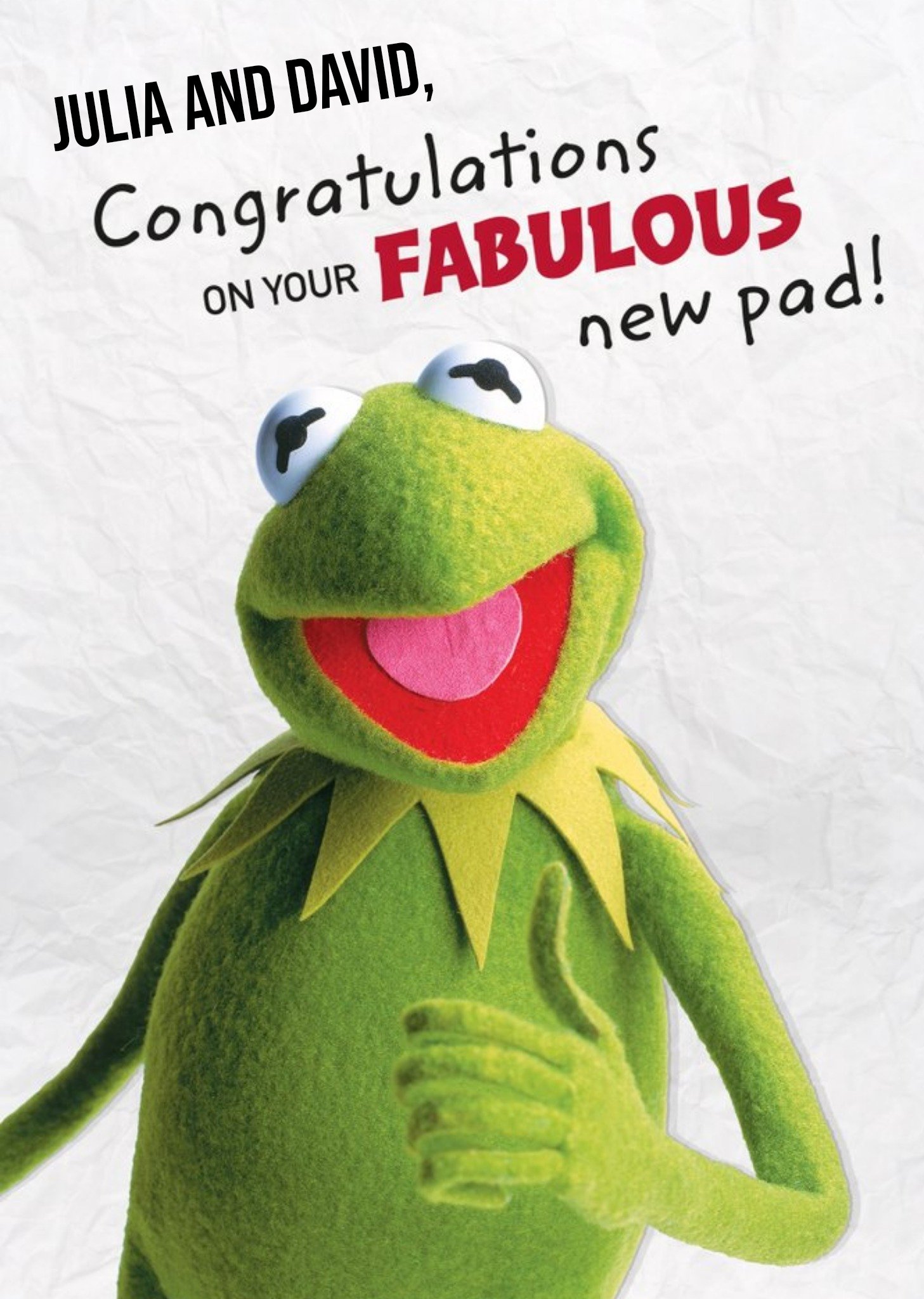 Disney The Muppets Kermit Congrats On Your Pad New Home Card Ecard