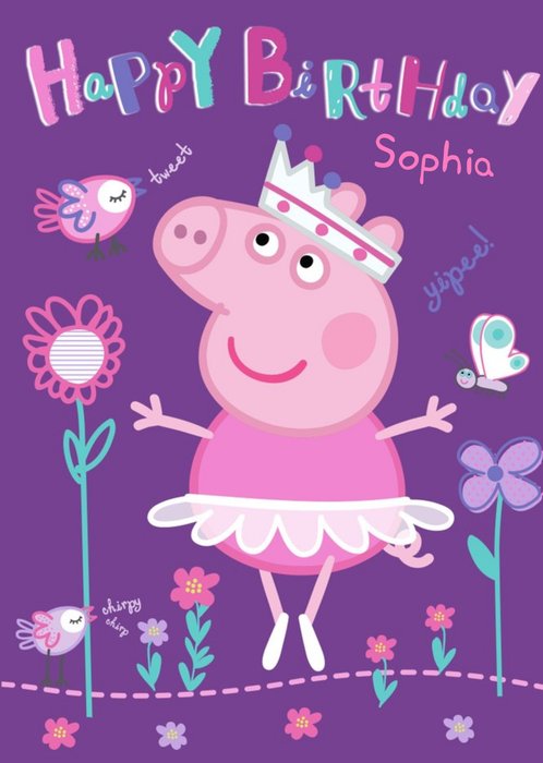 Happy Birthday Peppa Pig Card