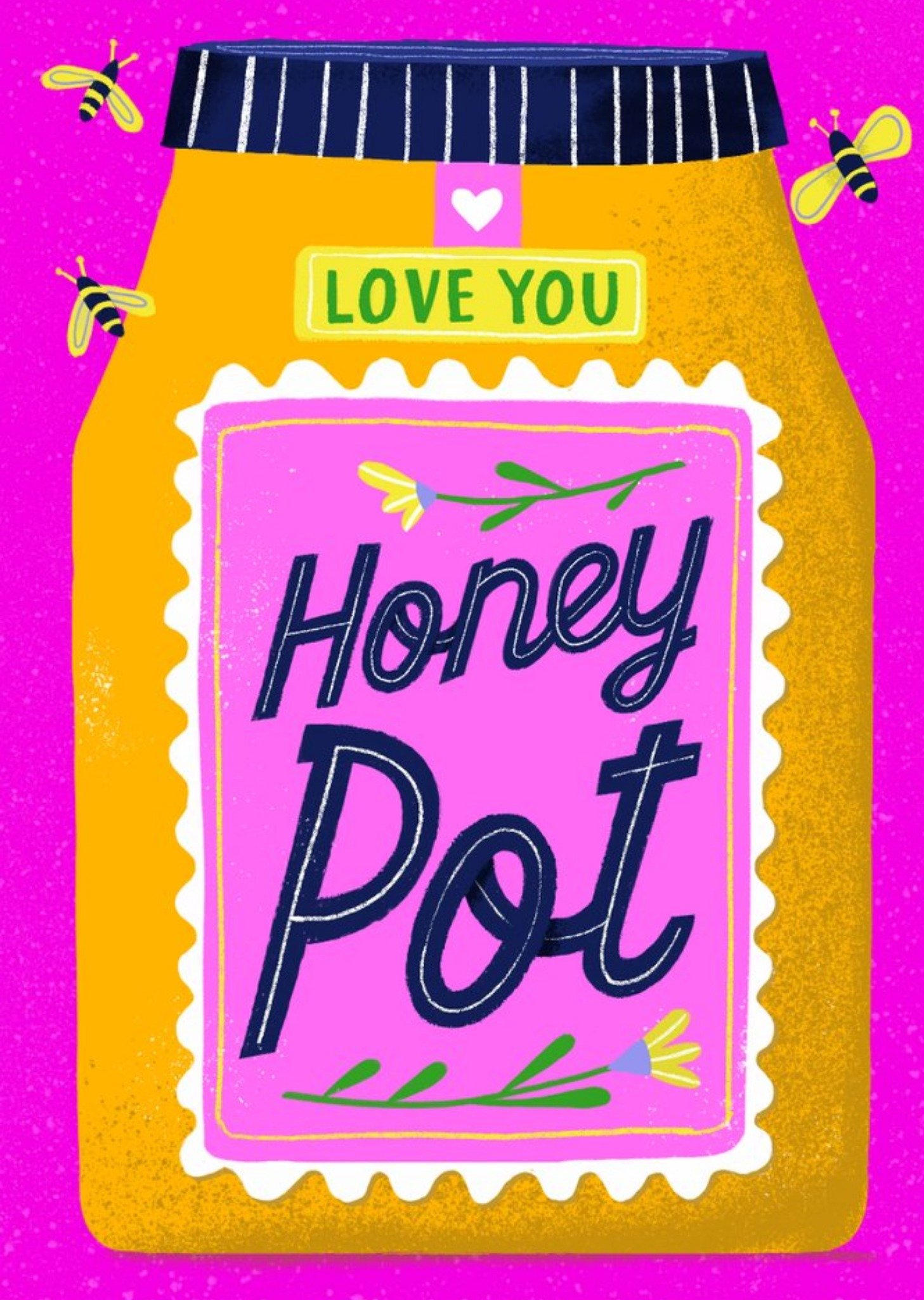 Love Hearts Sinead Hanley Illustration Australia Honey Wife Husband Anniversary Card Ecard
