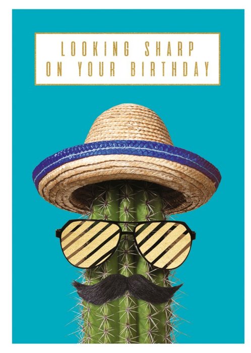 Looking Sharp On Your Birthday Cactus Card
